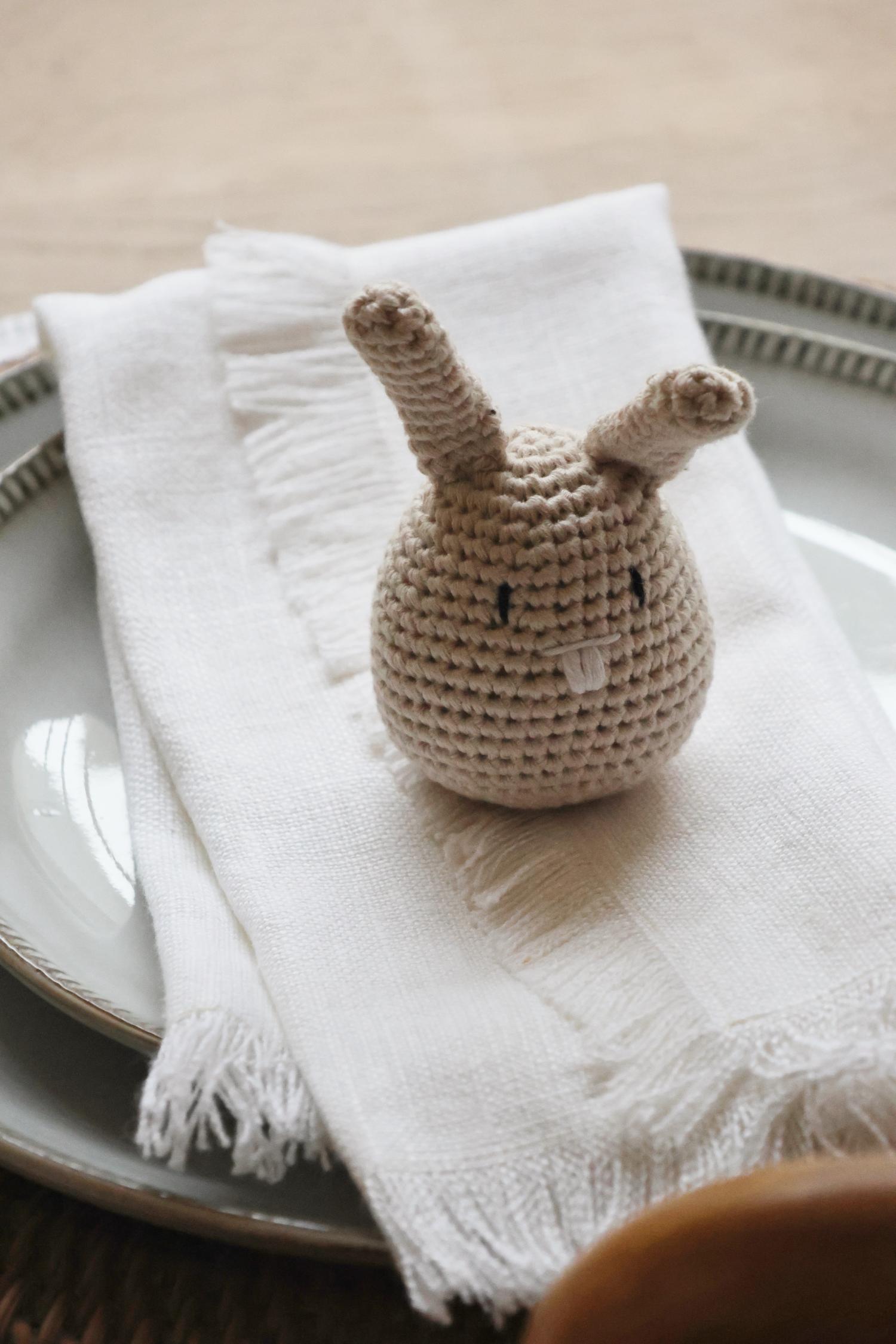 Crochet Standing Bunnies - Set of 2