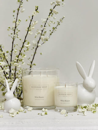 White Blossom Candle - Large