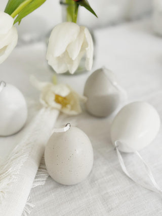 Ceramic Hanging Eggs - Set of 4