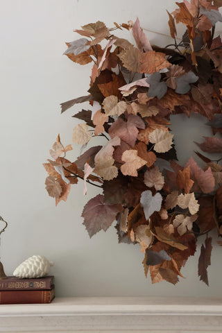 Faux Fallen Leaves Wreath