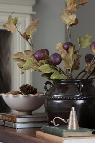 Ruffled Edge Footed Bowl