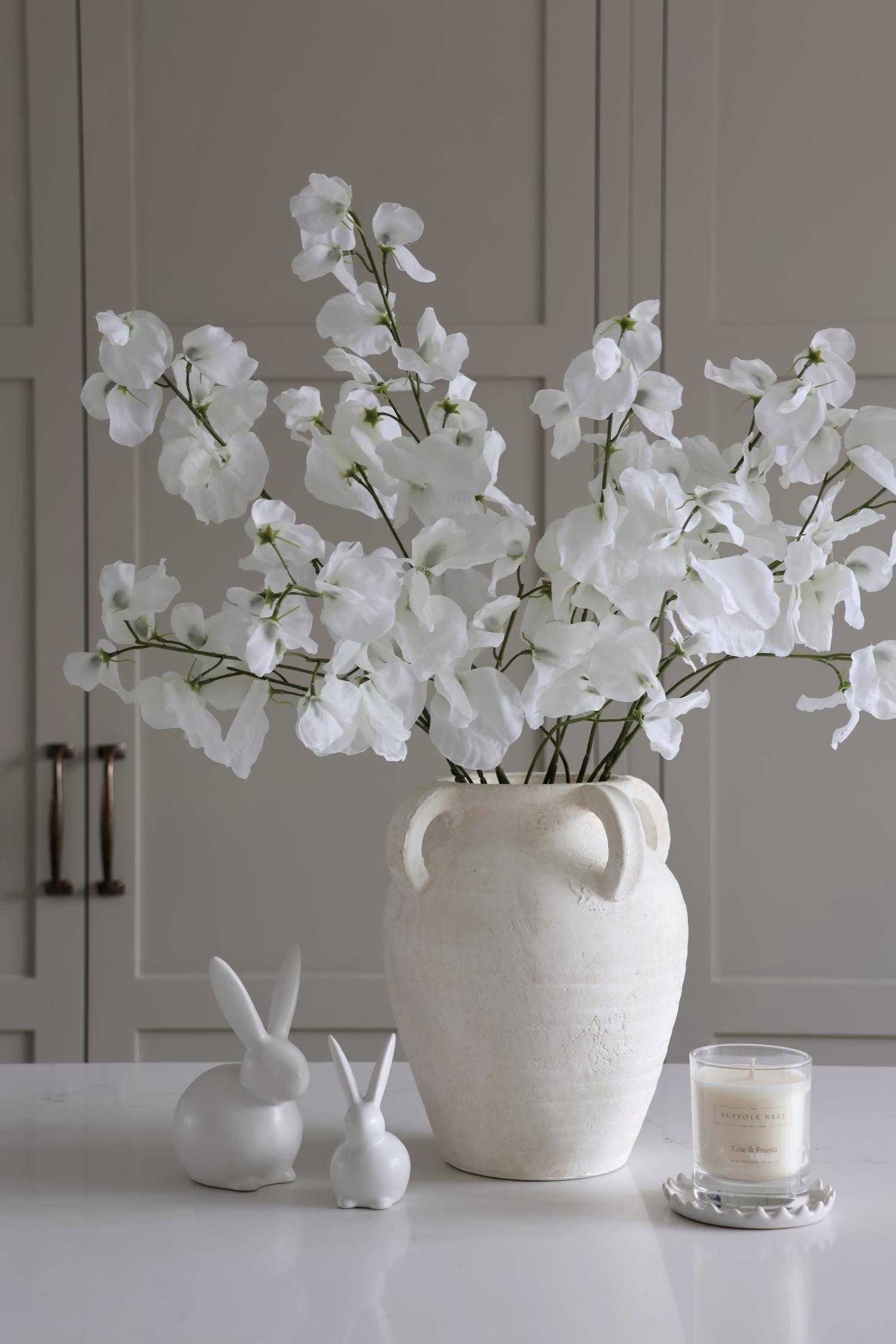 Faux Sweet Pea Bouquet