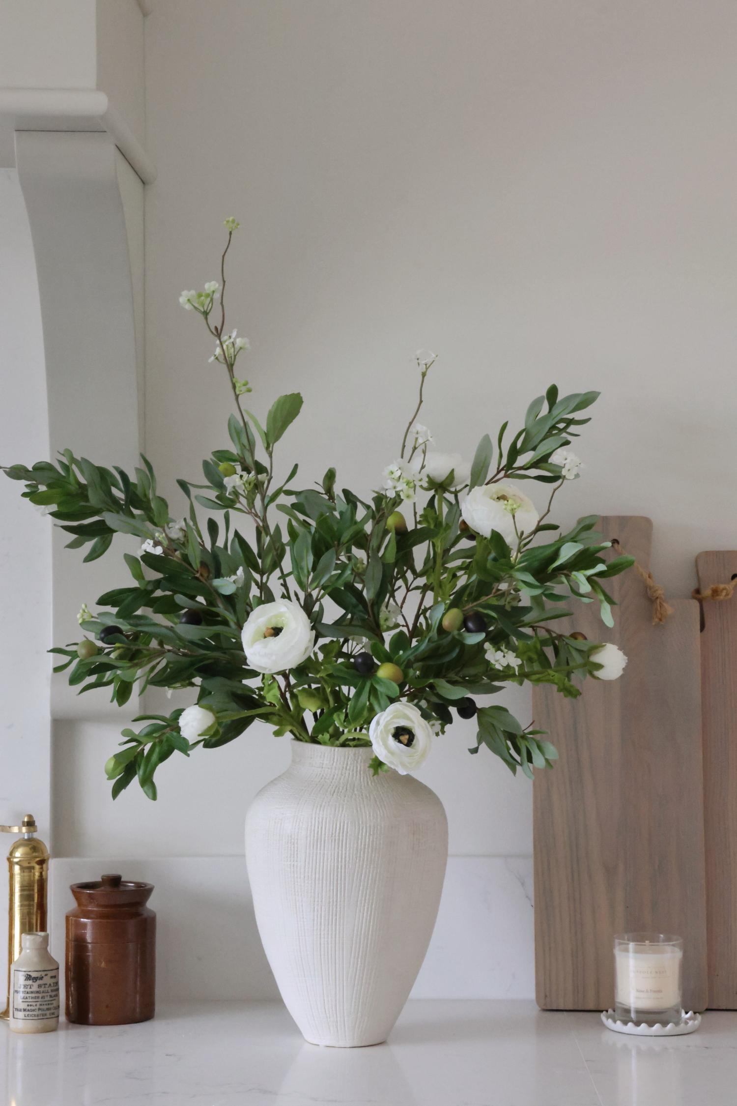 Faux Mediterranean Olive Arrangement - Premium