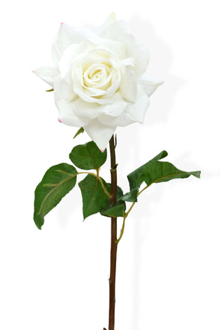 Faux White Rose