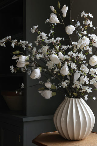 Faux Magnolia Branch - Tall