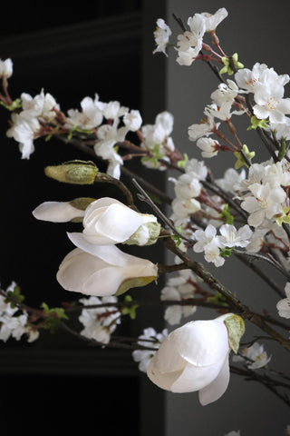 Faux Magnolia Branch - Tall