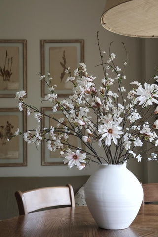 Faux Blush Spring Blossom Arrangement