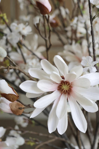 Faux Blush Magnolia Branch