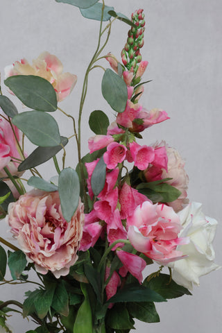 SECONDS Faux Pink Peony & Tulip Bouquet