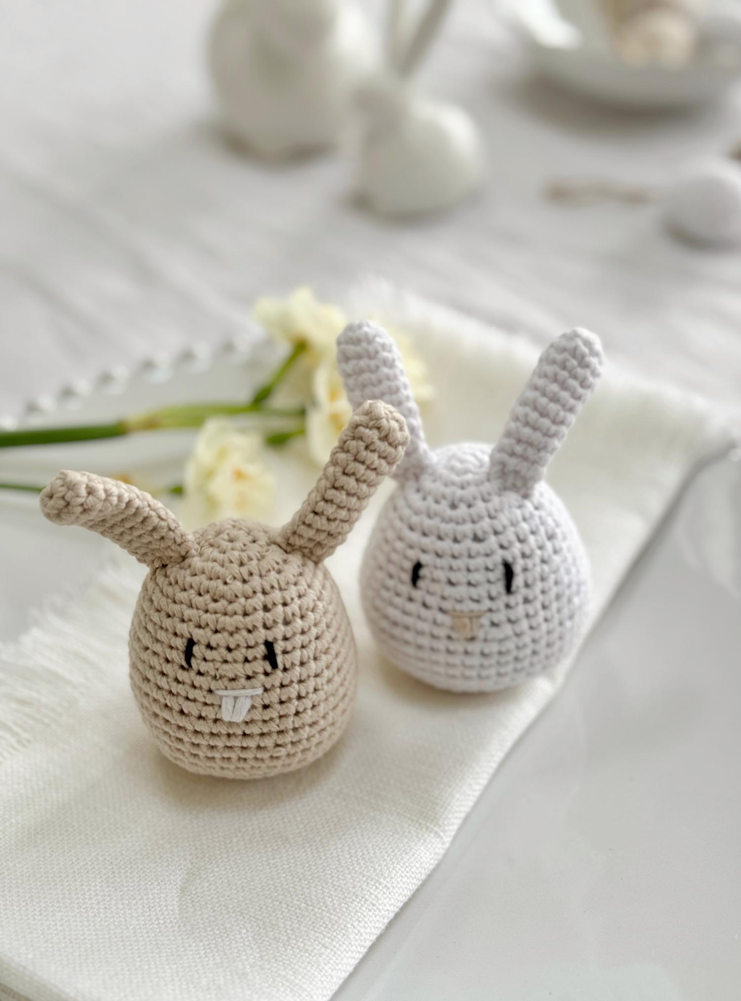 Crochet Standing Bunnies - Set of 2