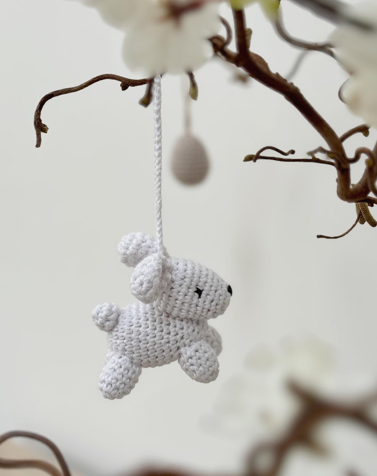 Crochet Hanging Bunnies - Set of 2