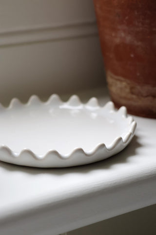 Scallop Edge Trinket Tray - Small