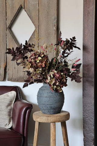 Faux Mulberry Hydrangea Arrangement Premium