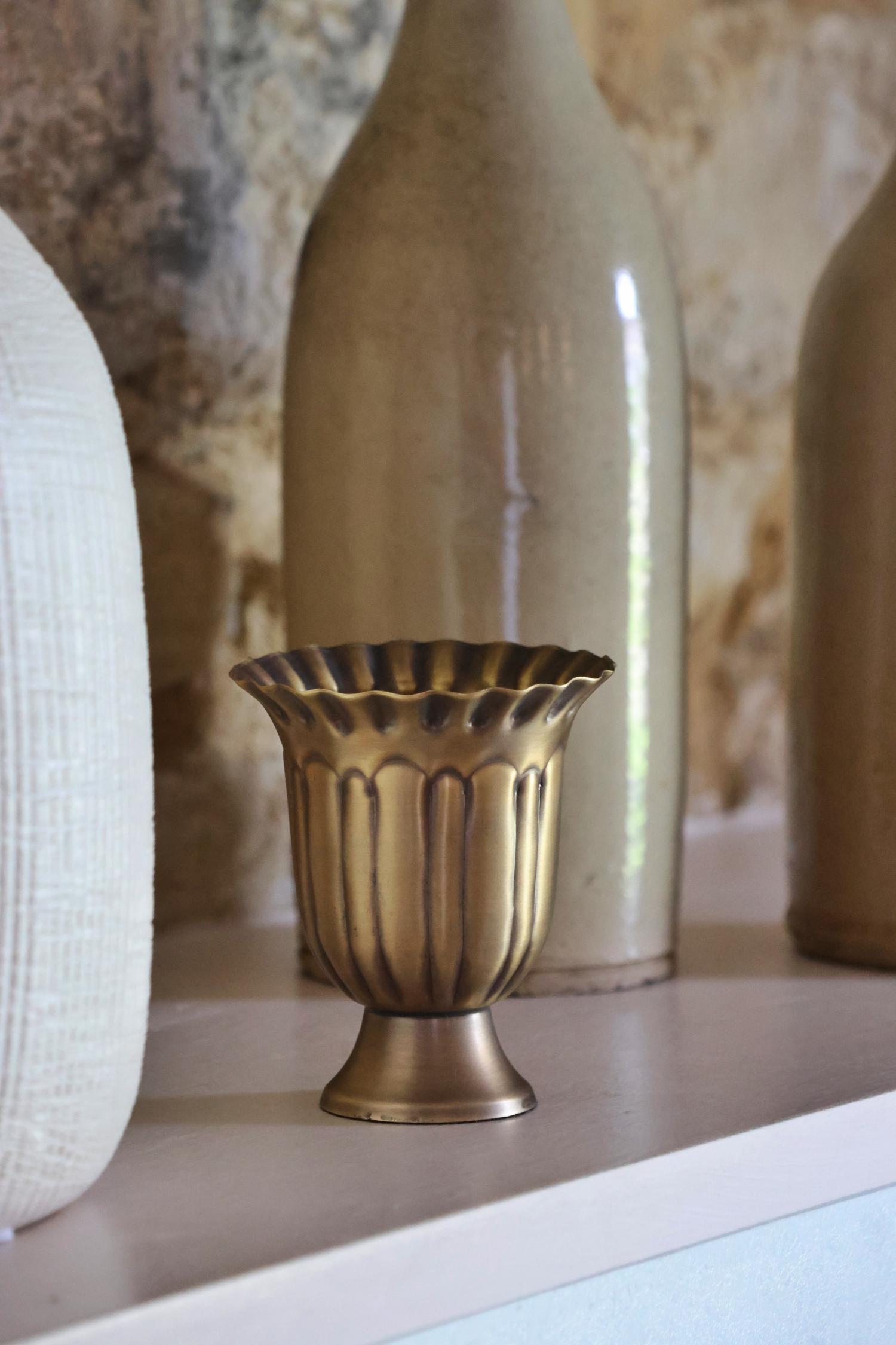 Kersey Antique Brass Cup