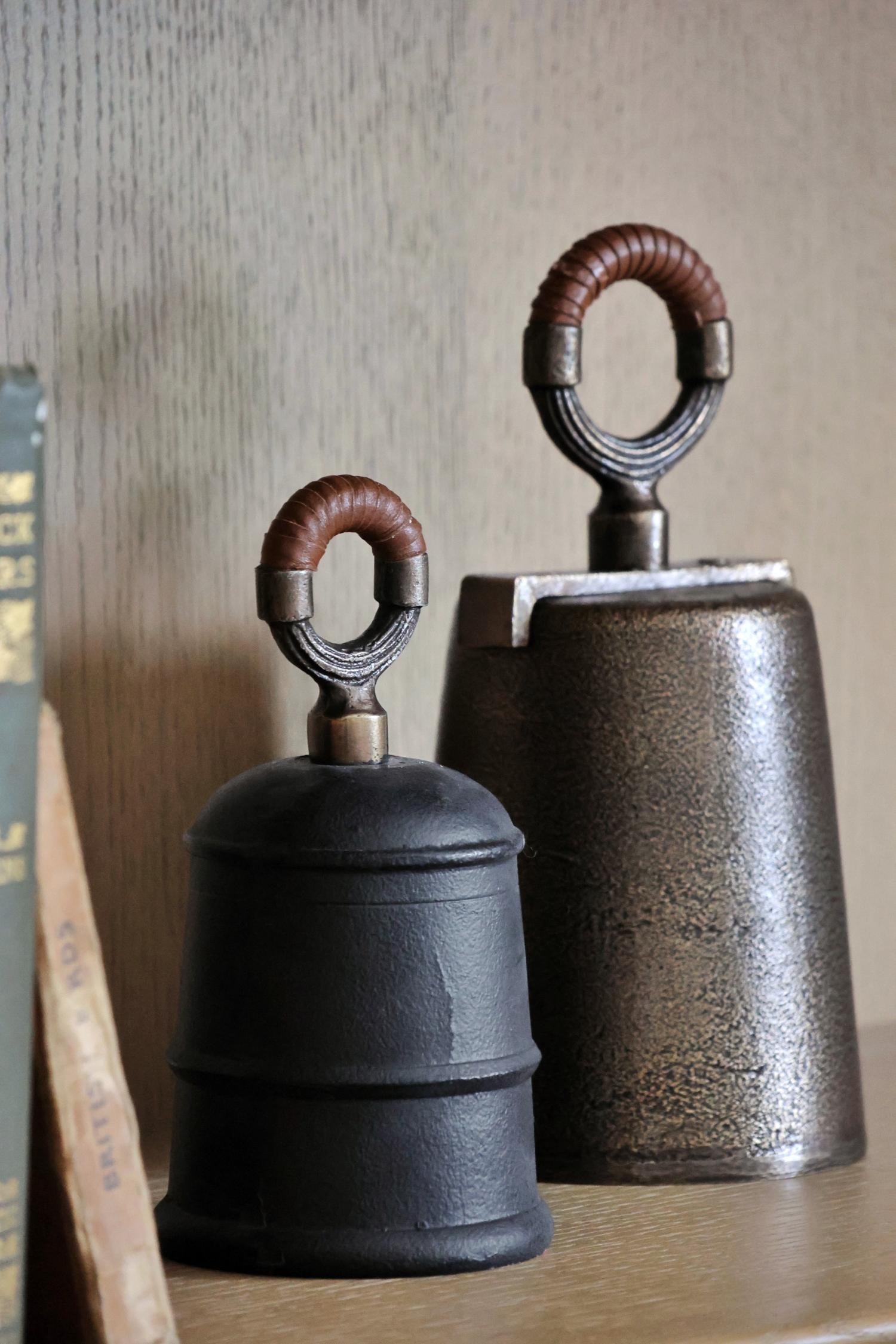 Aldringham Antique Brass Bells (set of 2)