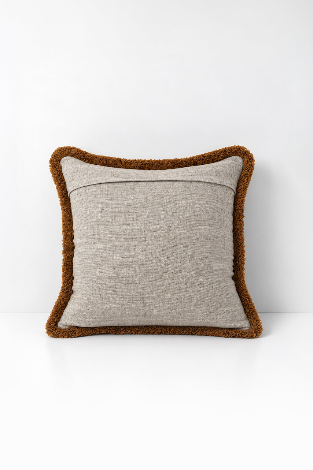 Decorative pillow with embroidery on a white background