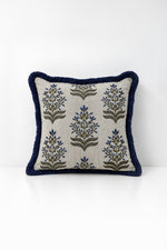 Decorative pillow with embroidery on a white background
