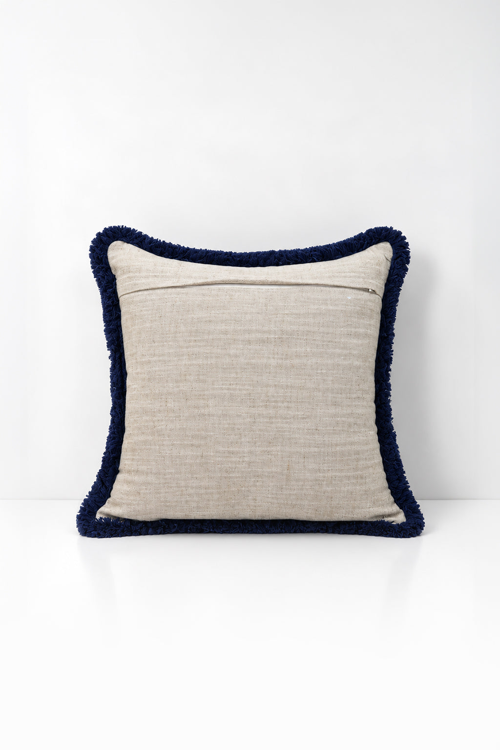 Decorative pillow with embroidery on a white background