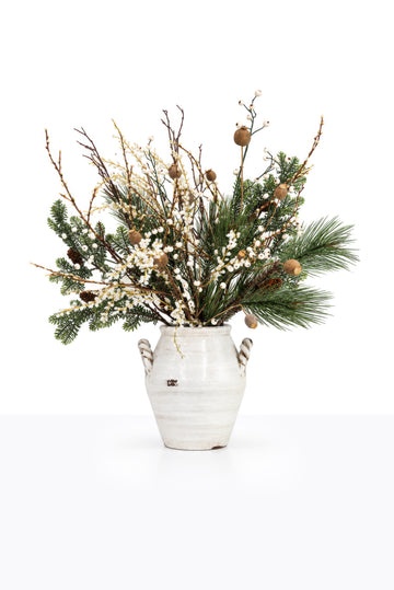 Faux White Berry Arrangement - Deluxe