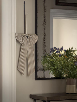 Cotton Green Pleated Bow