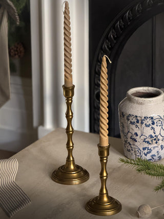 Buxhall Antique Brass Candlestick (Set of 2)