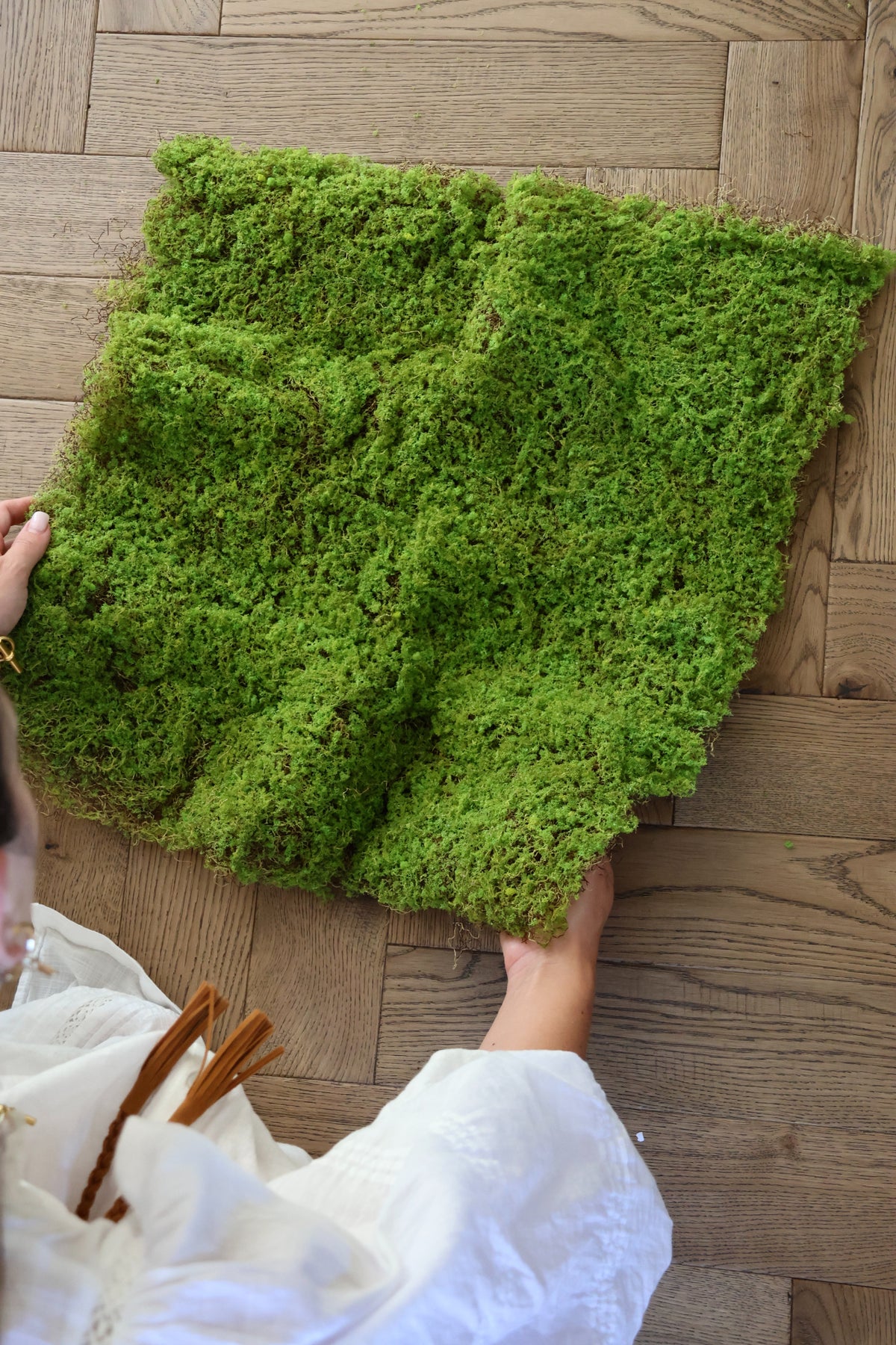 artificial green moss 