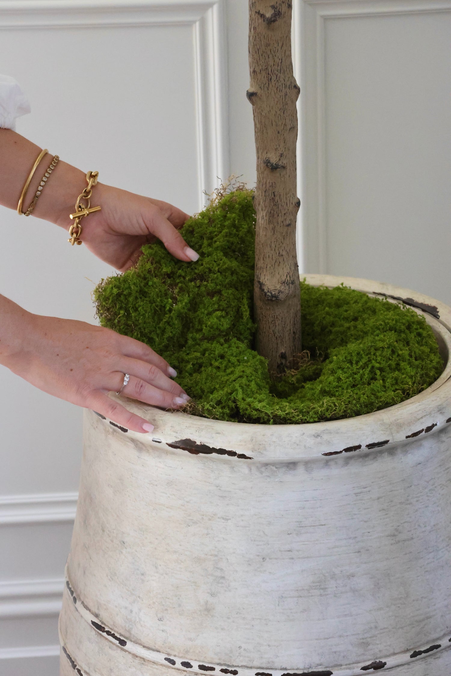 artificial green moss 