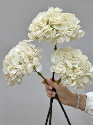 Faux Real Touch Cream Hydrangea