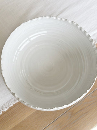 Textured Edge Ceramic Bowl